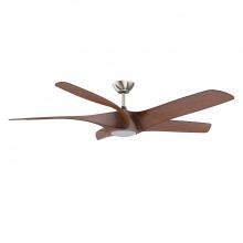 Kendal AC24060-SN/DW - TITUS 60 in. Satin Nickel Ceiling Fan with Dark Walnut blades