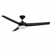 Kendal AC30152-BLK - CAPRION 52 in. Black Ceiling Fan