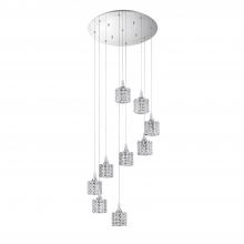 Kendal PF61-9LPA-CH - LUSTRA series 9-Light Chrome Pendant Pan