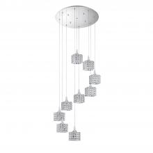 Kendal PF62-9LPA-CH - SHIMERA series 9-Light Chrome Pendant Pan