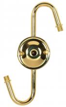 Satco Products Inc. 80/1162 - Steel &#34;S&#34; Cluster For Medium or Candelabra; Brite Gilt Finish; No Wire; 7&#34; Centers; 1/8