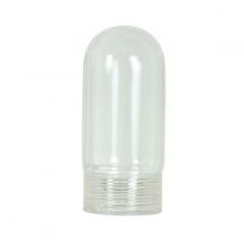 Satco Products Inc. 80/1591 - Tubular Clear Glass With Threads; 2.5mm Thickness; 500C; 2-1/4&#34; Height; 1&#34; Diameter