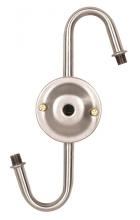 Satco Products Inc. 80/1636 - Steel &#34;S&#34; Cluster; For Medium or Candelabra; Nickel Finish; No Wire; 7&#34; Centers; 1/8 IP