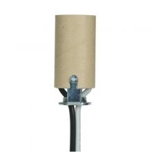 Satco Products Inc. 80/1653 - Candelabra Socket With Leads; 1-3/4&#34; Height; 3/4&#34; Diameter; 24&#34; #18 UL 1015 B/W Leads