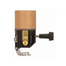 Satco Products Inc. 80/2034 - Turn Knob Socket With Paper Liner; 2-1/2&#34; Height; 3 Terminal (2 Circuit) Turn Knob; 1/8 IP;