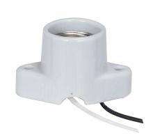 Satco Products Inc. 80/2239 - Keyless Porcelain Recessed Socket With Pre-Wired; 2&#34; Center And With Wireway; 4&#34; Leads;