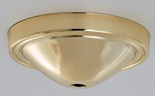 Satco Products Inc. 90/051 - Plain Deep Fixture; Canopy Only; Brass Finish; 5&#34; Diameter; 7/16&#34; Center Hole; 1-3/4&#34;