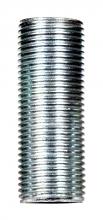 Satco Products Inc. 90/1017 - 3/8 IP Steel Nipple; Zinc Plated; 1-3/4&#34; Length; 5/8&#34; Wide