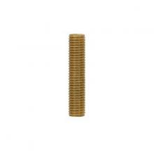 Satco Products Inc. 90/1186 - 1/8 IP Solid Brass Nipple; Unfinished; 1-1/8&#34; Length; 3/8&#34; Wide