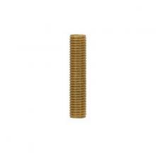 Satco Products Inc. 90/1188 - 1/8 IP Solid Brass Nipple; Unfinished; 1-1/2&#34; Length; 3/8&#34; Wide
