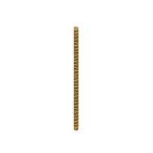 Satco Products Inc. 90/1196 - 1/8 IP Solid Brass Nipple; Unfinished; 4-1/4&#34; Length; 3/8&#34; Wide