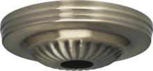 Satco Products Inc. 90/1683 - Ribbed Canopy; Canopy Only; Antique Brass Finish; 5&#34; Diameter; 1-1/16&#34; Center Hole