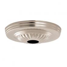 Satco Products Inc. 90/1684 - Ribbed Canopy; Canopy Only; Chrome Finish; 5&#34; Diameter; 1-1/16&#34; Center Hole