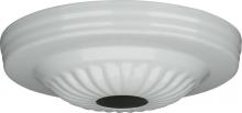 Satco Products Inc. 90/1685 - Ribbed Canopy; Canopy Only; White Finish; 5&#34; Diameter; 1-1/16&#34; Center Hole