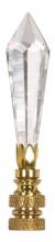 Satco Products Inc. 90/1739 - U-Drop Cut Crystal Finial; 3-1/4&#34; Height; 1/4-27