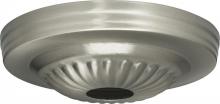 Satco Products Inc. 90/1844 - Ribbed Canopy; Canopy Only; Brushed Nickel Finish; 5&#34; Diameter; 1-1/16&#34; Center Hole