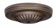 Satco Products Inc. 90/1887 - Ribbed Canopy Kit And Matching Hardware; Dark Antique Brass Finish; 5&#34; Diameter; 7/16&#34;