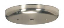 Satco Products Inc. 90/1902 - Contemporary Canopy; Canopy Only; Brushed Nickel Finish; 5-1/4&#34; Diameter; 7/16&#34; Center Hole;