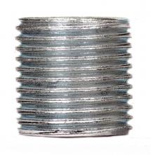 Satco Products Inc. 90/2129 - 3/8 IP Steel Nipple; Zinc Plated; 5/8&#34; Length; 5/8&#34; Wide