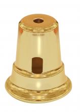 Satco Products Inc. 90/2353 - Heavy Duty Cup For Swing Arm Lamps; Polished Brass Finish; 2-1/2&#34; Height; 2-1/4&#34; Diameter