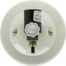 Satco Products Inc. 90/246 - 1-Light U-Channel Glass Holder With Bottom Turn Knob Switch For Use With 7&#34; U-Bend Glass;