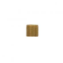 Satco Products Inc. 90/2519 - 1/4 IP Solid Brass Nipple; Unfinished; 5/8&#34; Length; 1/2&#34; Wide