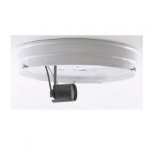 Satco Products Inc. 90/686 - 6&#34; 1-Light Ceiling Pan; White Finish; Includes Hardware; 60W Max