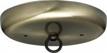 Satco Products Inc. 90/892 - Contemporary Canopy Kit; Antique Brass Finish; 5&#34; Diameter; 7/16&#34; Center Hole; 2-8/32 Bar