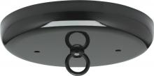 Satco Products Inc. 90/893 - Contemporary Canopy Kit; Black Finish; 5&#34; Diameter; 7/16&#34; Center Hole; 2-8/32 Bar Holes;