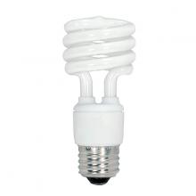 Satco Products Inc. S6278 - 18 Watt; Mini Spiral Compact Fluorescent; 2700K; 82 CRI; Medium base; 120 Volt; 8-pack