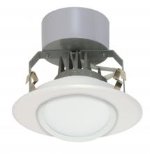 Satco Products Inc. S9123 - Discontinued - 8 watt LED Directional Downlight Retrofit; 4&#34; Gimbled; 3000K; Medium base; 120