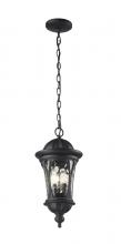 Z-Lite 543CHM-BK - 3 Light Outdoor Chain Mount Ceiling Fixture