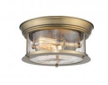 Z-Lite 727F10-HBR - 2 Light Flush Mount