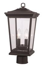 Trans Globe 50777 BK - Turlock 12&#34; Postmount Lantern