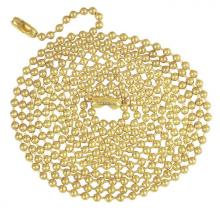 Westinghouse 7016800 - 5&#39; Beaded Chain with Connector Brass Finish