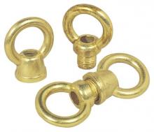 Westinghouse 7025000 - Two 1&#34; Diameter Female and Male Loops Brass Finish