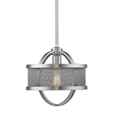Golden 3167-M1L PW-PW - Colson PW Mini Pendant (with shade) in Pewter