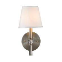 Golden 3500-1W PW-CWH - Waverly 1 Light Wall Sconce in Pewter with Classic White Shade