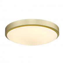 Golden 9128-FM13 BCB-OP - Gabi 13&#34; Flush Mount in Brushed Champagne Bronze with Opal Glass