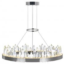 CWI Lighting 1218P24-613 - Agassiz LED Chandelier With Polished Nickel Finish