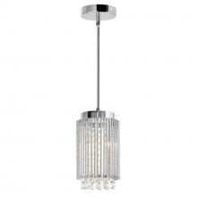 CWI Lighting 5535P6C-R - Claire 2 Light Drum Shade Mini Pendant With Chrome Finish