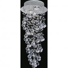 CWI Lighting 6606C10C - Double Spiral 2 Light Flush Mount With Chrome Finish