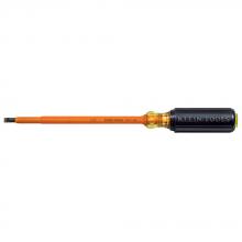 Klein Tools 605-7-INS - Screwdriver, Insulated, 1/4&#34; Cab 7&#34;