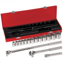 Klein Tools 65512 - 1/2&#34; Drive Socket Wrench Set, 16 Pc