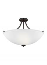 Generation Lighting 7716504-710 - Geary Large Four Light Semi-Flush Convertible Pendant