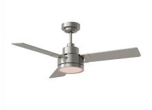 Generation Lighting 3JVR44BSD - Jovie 44&#34; Dimmable Indoor/Outdoor Integrated LED Indoor Brushed Steel Ceiling Fan with Light Kit