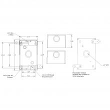 Mulberry 30206 - 1-Gang Weatherproof Box with Three 3/4 inch outlets – 1 in each end, 1 in back