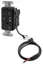 Hubbell Premise Wiring AVPS15BK - ISTATION P-SUP,5VDC,DUP 15AMP,USB-CHR,BK