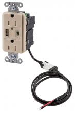 Hubbell Premise Wiring AVPS15LA - ISTATION P-SUP,5VDC,DUP 15AMP,USB-CHR,LA