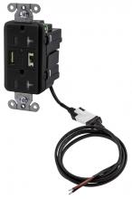 Hubbell Premise Wiring AVPS20BK - ISTATION P-SUP,5VDC,DUP 20AMP,USB-CHR,BK